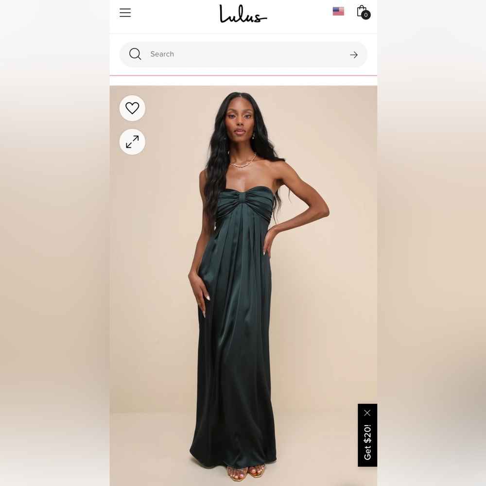 Lulus Maxi Green Dress